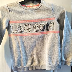 H & M London  Blingy Sweatshirt Girls 10-12